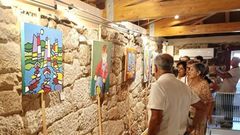 La exposici�n instalada en la Casa da Cultura de Sandi�s.