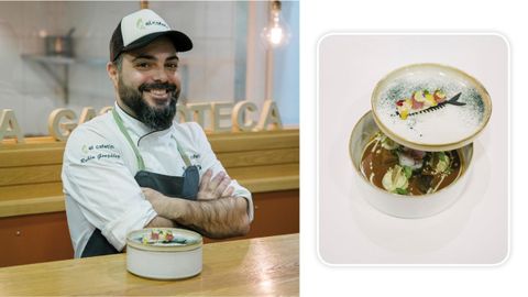 «Vacalao» do cru ao cocinao, la tapa de Rubén González, de El Cafetín de la Alameda (Pontevedra)