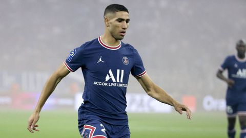 Achraf Hakimi.Achraf Hakimi con el PSG