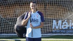 La atacante de As Celtas Andrea Albiol, esta semana en A Madroa.