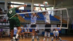 Imagen del primer encuentro liguero, entre el Rotogal y el Unicaja.