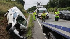 Accidente en la NVI en Lugo