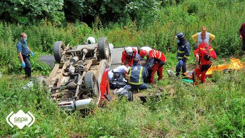 Accidente en Belmonte de Miranda