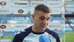 El jugador del Celta Ferran Jutgl�, tras el partido ante el Levante.
