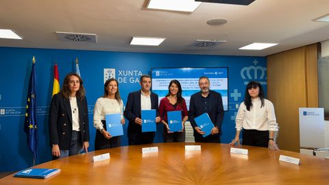 Firma del convenio entre la Xunta y el Colexio Oficial de Arquitectos de Galicia