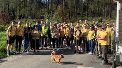 Participantes na andaina levada a cabo este pasado domingo 