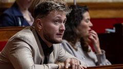 El miembro de La Francia Insumisa (LFI) Raphael Arnault durante una sesi�n de la Asamblea Nacional Francesa