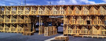 Creaci�n de LCG Arquitectura, el estudio de Fernando Eiroa, para las vallas y los espacios de referencia del Festival do Norte en A Illa.