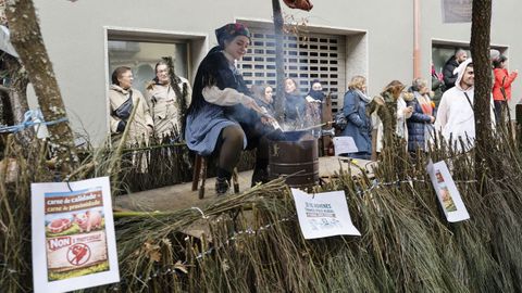 Desfile del domingo gordo en Viana do Bolo.