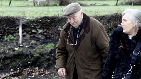 Pl�cido Gonz�lez Ares, en noviembre del a�o pasado unos d�as antes de cumplir 90 a�os en el homenaje sorpresa que le rindieron los vecinos de Budi�n, en Pant�n