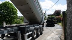 Obras en infraestructuras viarias en Cerceda