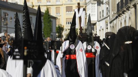 Procesin de la Virgen de los Dolores, de la Cofrada del Desenclavo, en Lugo