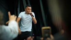 El rapero Morad en un concierto en las Fiestas de Ourense