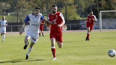Imagen del partido de la primera vuelta disputado entre el Noia y O Pino