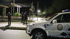 Polic�as locales de Santiago durante un operativo de control de la movida nocturna