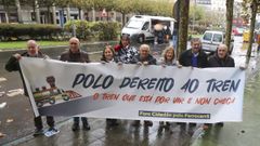 El Foro Cidadn polo Ferrocarril, en la avenida de Esteiro, la nueva ubicacin de la feria mensual de Ferrol.