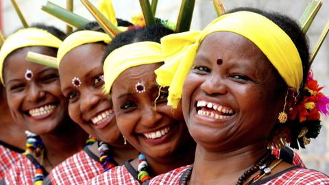 Ceremonia en la India con motivo del D�a Internacional de la Mujer.