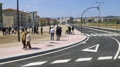 Visita oficial a las obras el pasado mes de abril, cuando se abri� al tr�fico una parte del segundo tramo de la actuaci�n.