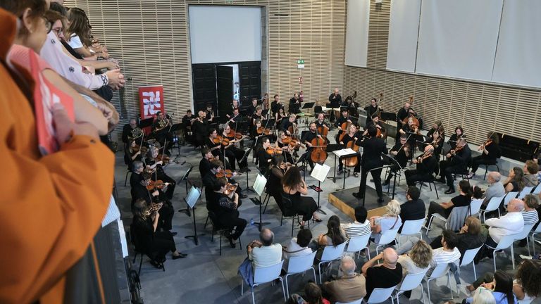 La Filharmon&iacute;a, durante el concierto del a&ntilde;o pasado en la Casa das M&aacute;quinas