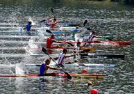 M�s de 700 palistas compitieron en el Pontill�n do Castro.