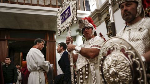 Estreno frustrado de la procesin de La Piedad en Boiro