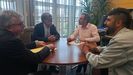 De izquierda a derecha, el director general de Ordenaci�n del Territorio, Ignacio Ruiz Latierro; el alcalde de Illas, Alberto Tirador; el consejero de Ordenaci�n de Territorio, Urbanismo, Vivienda y Derechos Ciudadanos, Ovidio Zapico, y el primer teniente de alcalde de Candamo, Gabriel Men�ndez