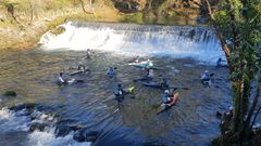 Campeonato de esl�lon en la localidad lusa de Covas, que acogi� la reuni�n entre los dirigentes de ambas federaciones