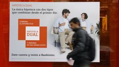 Imagen de archivo del cartel promocional de una oferta hipotecaria. 