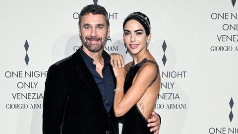 Raoul Bova y Rocío Muñoz, en una imagen juntos en el festival de Venecia en el año 2023
