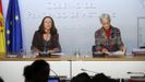 La portavoz del Ejecutivo asturiano, Melania �lvarez (i) y la consejera de Educaci�n del Principado, Carmen Su�rez (d), 