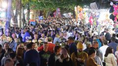El ferial del San Froil�n en el Domingo das Mozas del 2019, una imagen que este a�o no se podr� repetir
