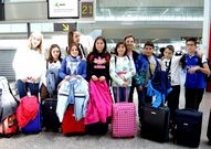 Estudiantes de Abanqueiro que se fueron a Londres. 
