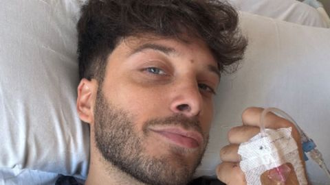 Blas Cantó, desde la cama del hospital