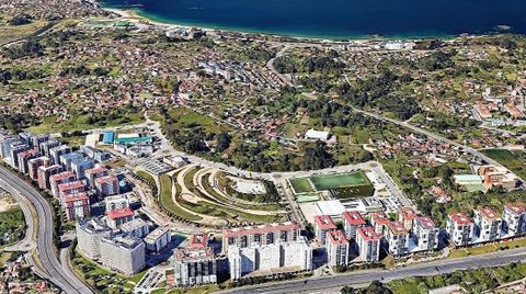 En la imagen se puede apreciar el contraste de espacios existente en Navia
