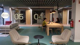 Instalaciones del centro Stella Hub, creado en Santiago por la firma HQFlex