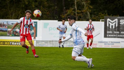 Mario Prol, en la imagen en el partido contra el Lugo B, fue uno de los destacados en Cangas.