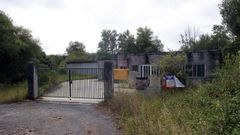 Exterior de la captación de agua en la parroquia de Quintela