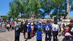 Un momento da celebraci�n dunha edici�n anterior do Correlingua no parque dos Condes de Monforte