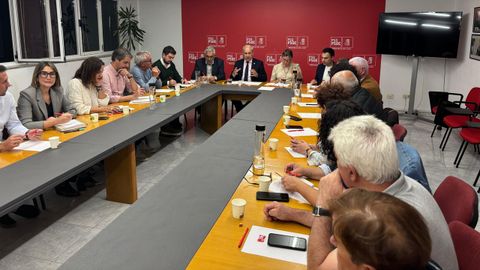 La ejecutiva del PSOE de Lugo, presidida por José Tomé, se reunió el pasado martes