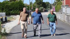 El delegado territorial de la Xunta en Ourense, Manuel Pardo, visit al alcalde del municipio, Julio Temes