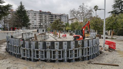 Obras en el Xard�n do Pos�o.