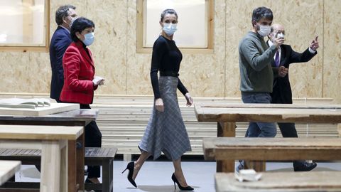 La reina Letizia en la inauguracin del curso escolar en un centro de FP de Santiago