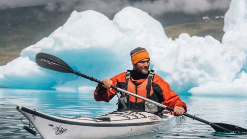 El pirag�ista espa�ol Saul Craviotto, campe�n ol�mpico de Pek�n 2008 y Rio 2016, durante su viaje a la isla de Groenlandia