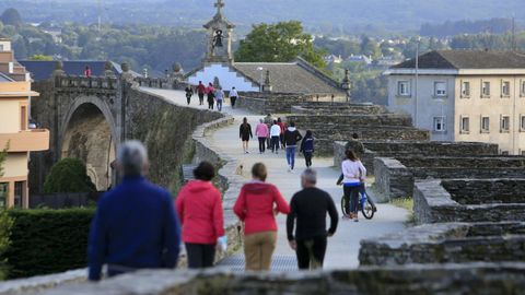 La marcha solidaria ser por la Muralla