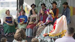 Pan Sen Fron actu� este verano en el Festifolk de Carballo