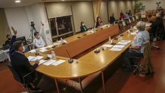Imagen de archivo de una sesi�n plenaria en Boiro