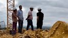 Obras del proyecto de residencia colaborativa y mecenazgo comunitario en Caraviés (Llanera) llevado a cabo por la cooperativa Axuntase