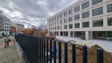 Exterior de la residencia de mayores de Lugo, que abrirá en marzo del 2024