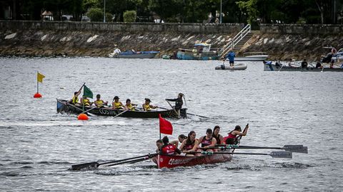 Imagen de la regata celebrada el s�bado en aguas pobrenses.