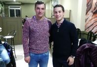 Iv�n Gonz�lez y Diego Quiroga, los dos cu�ados, que se ver�n las caras en O Sango�edo. 